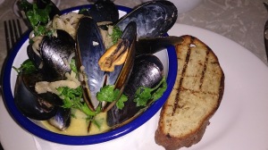 Mussels and cider